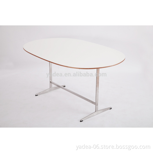 2016 new design aluminum super elliptaical table with MDF top